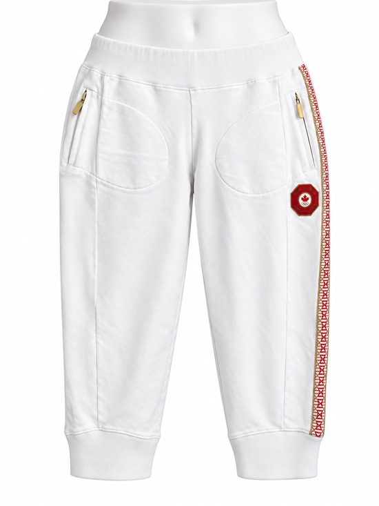 Hudson's Bay Company Pants - Size M HBC Women’s Team Canada Beijing 2008 Olympic Capri Pants White Collectibl
